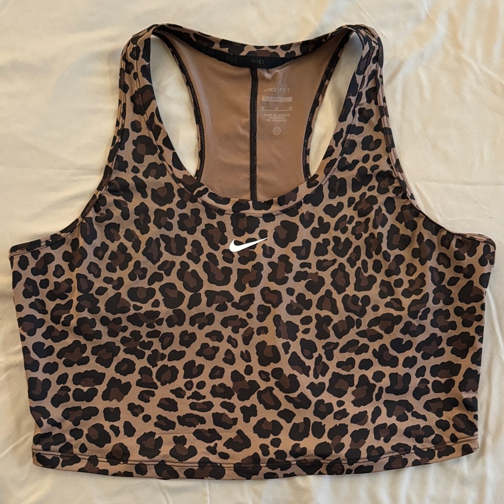 Nike Women's Leopard Crop Tank Top